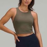 Lululemon  Athletica Invigorate Training Tank Top with Bra Olive Green 2 Photo 0