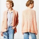 Anthropologie Moth Winnie Open Cardigan Womens XS Coral Knit Wool Draped Waterfall Boho Cozy Photo 1