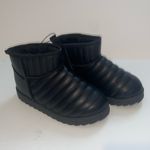 Ardene Black Faux Leather Quilted Sheepskin Thinsulate Ankle Boots 7 Photo 1
