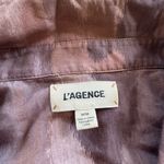 L'Agence Womens L’agence 100% Viscose Multi Colored Button Down size M 045-C Photo 2