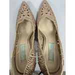 Betsey Johnson Womans Betsy Johnson Elga Stiletto Pumps Slipon 7.5 Rose Gold Rhinestones Photo 5