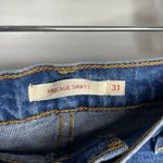 Levi's Levi’s Ribcage Shorts Blue Raw Hem Button Fly Cut Off Size 31 Photo 2