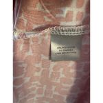 Kathryn Robe Size Large Women's Coral/White Geometric Shorter Soft Cozy Stretch Photo 3