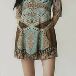 Farm Rio  Arm The World Aztec Print Mini Dress S Photo 0
