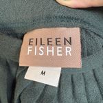 Eileen Fisher Wool Pleated Skirt Knee Length Hunter Green Quiet Luxury Medium Photo 5