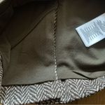 Michael Kors  colorblock ponte skirt brown herringbone with gold zipper size 2 Photo 3