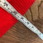 Chelsea & Theodore red ribbed oversized funnel neck sweater large Photo 7