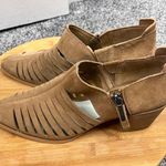 1. State Sz 7.5M  ARNET Tan Block Heels Sandals Ankle Booties $129 MSRP NWOT Photo 2