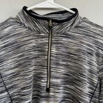 EP New York Longsleeve 1/4 Zip Pullover Golf Shirt Woman’s Size L Space Dye Black Size L Photo 1