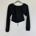Nasty Gal NWT  Sweet On You Square Neck Crop Top Black 8 Photo 2