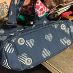 Lug Women s Romper Carry Shoulder Bag Brushed Navy Hearts Blue Photo 8