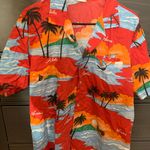 Thrifted Hawaiian Shirt Red Size L Photo 0