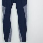 Apana  Womens Colorblock Fleece Leggings Size S Blue‎ Pockets Running Outdoors Photo 2