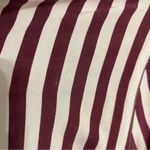 Velvet Heart  Rayon Striped Button Down Blouse, Soft Rose & White, Size M Photo 10