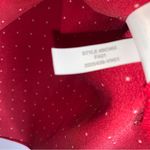 J.Crew  Xs Red Polka‎ Dot Drapey tie-neck ruffle top in microdot CPM12 Photo 4