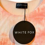 White Fox Boutique NWT  weekend dreaming ribbed dress in peach tie dye sz L Photo 4