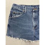 Wrangler  Women's Blue Denim Cutoff Shorts Distressed Frayed Hem Size 34 Photo 1