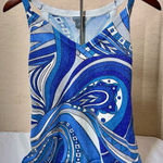 Ann Taylor  Blue and White Patterned Camisole Photo 0