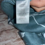 Chalet et Ceci Linen Lagenlook Geometric Print Top Size Small Blue Photo 6