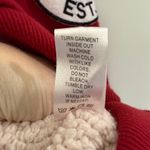 Cali1850 California Sweatshirt Patchwork Sherpa Zipper Retro Nostalgia Playful Red Size M Photo 4