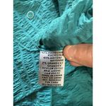 Habitat Clothes to Live In Women Crinkle Top Size Medium Buttons Stretch Artsy Photo 9