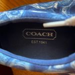 Coach Blue and White Sneakers with Butterfly Pattern Photo 4