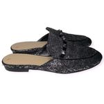 Marc Fisher  Women’s Size 8 Black Silver Foil Wishing Studded Slides Mules Shoes Photo 6