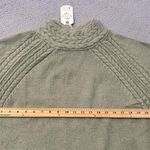 Love Riche  Sweater Womens 1X Green Long Sleeve Chunky Knit Round Neck Sweater NEW Photo 3