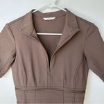 Elaine Kim Tech Stretch Zip Off Midi Dress Gray Size XS Photo 6