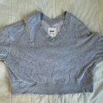 Aerie grey v neck sweatshirt Photo 1