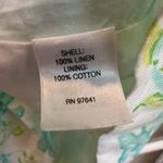 J. Jill Love Linen Green Blue Coastal Beach Preppy Sea Turtle Dress Size XS Photo 11