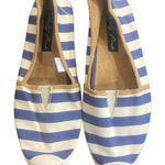 Celebrity Pink  size 8 flats striped blue and white Photo 0