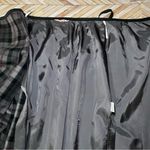 Brahmin Vintage Wool Gray Black Tartan Plaid Skirt Pleated Wrap Style Classic Photo 8