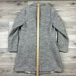 Ottod'Ame Gray Wool Blend Pea Coat‎ Long Trench One Button Blazer Sz US 8 Photo 6