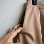 Staud London Tan Preppy Cotton Pleated Knee Length Circle Skirt Size 2 Small Photo 3
