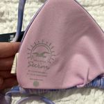 Hollister New Women’s String Bikini Slider Top Size Small Purple Blue NWT Photo 7