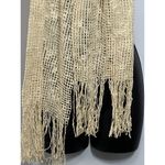 EXPRESS Campagnie EXP Womens Scarf Fringe Cream One Size Photo 2