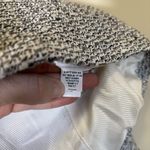 Banana Republic  Tweed Jacket Fringed Gray White Luxury Cocktail Office Womens 4‎ Photo 4