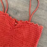 Madewell  spaghetti strap ruched fitted tank top Photo 1