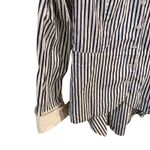 Katherine barclay white and blue striped shirt Size M Photo 2