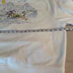 American Eagle Disney X AE Sweatshirt Women Sz L Mickey Minnie Pluto Sleigh Ride Photo 11