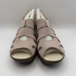 Skechers NWB Suede Peep-toe Slingback Wedge size 7 Wide New Photo 1