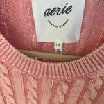Aerie Cableknit Crop Crewneck Sweater Photo 3