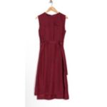 Ted Baker TED BAKER Double D-ring Waist Utility Dress In Oxblood Size 2 US 8-10 Photo 11