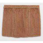 Aerie  Corduroy Mini Skirt XLarge Brown Size Small NWT Photo 2