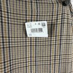 American Eagle Plaid Pinafore Dress M Brown Check Button Strap Mini Dress Photo 5