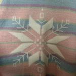 vintage 90s 1990s 80s 1980s retro Christmas holiday Pink blue sweater large Photo 2