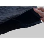 Vintage Russ Berens Mailbu USA Open Front Cape Sz L Black Linen Artsy Fe… Photo 9