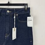 Good American Front Slit Stretch Denim Midi Skirt Indigo Blue Size 4/27 NWT Photo 9