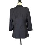 AMANDA WAKELEY Womens Blazer Size US 8 Dark Grey Career Wear Office Chic Gray Photo 1